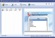 Wondershare Flash to iPod Converter screenshot